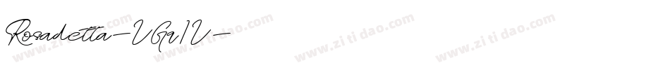Rosadetta-VGq1V字体转换