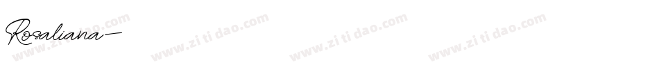 Rosaliana字体转换