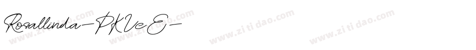 Rosallinda-PKVeE字体转换