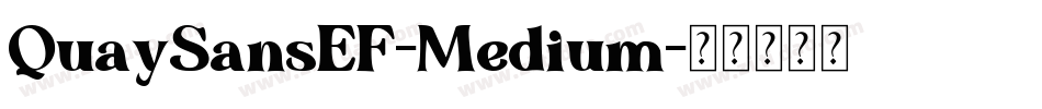 QuaySansEF-Medium字体转换 QuaySansEF-Medium字体转换