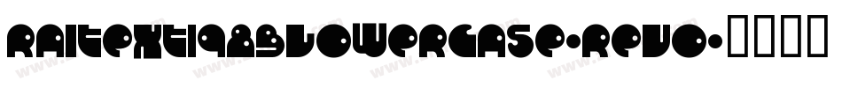 RaiText1983Lowercase-ReVo字体转换