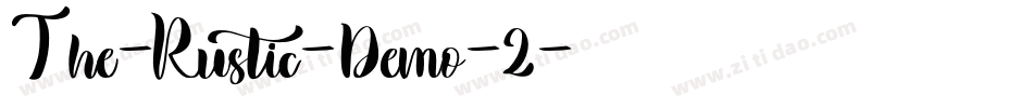 The-Rustic-Demo-2字体转换