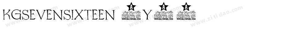 KgSevenSixteen-4Y19字体转换