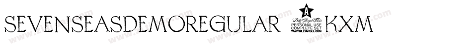 SevenSeasDemoRegular-8KXM字体转换