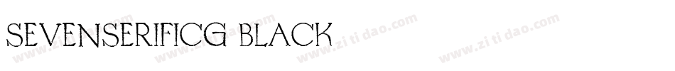 SevenSerifICG-Black字体转换