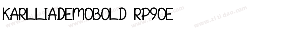 KarlliaDemoBold-Rp9oE字体转换