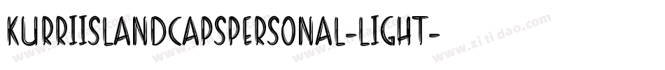 KurriIslandCapsPERSONAL-Light字体转换