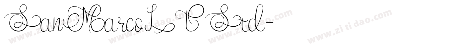 SanMarcoLTStd字体转换