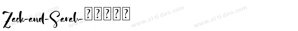 Zack-and-Sarah字体转换
