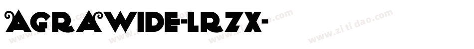 AgraWide-lrzX字体转换