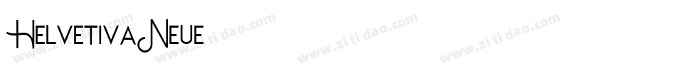 HelvetivaNeue字体转换