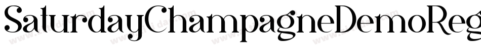 SaturdayChampagneDemoRegular-8KdD字体转换