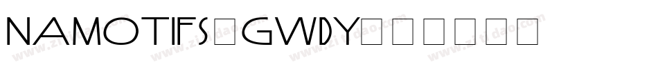 Namotifs-gwDY字体转换