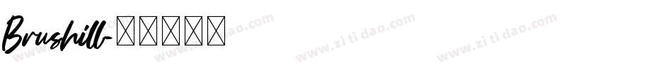 Brushill字体转换