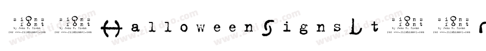 12HalloweenSignsLt-6RKM字体转换