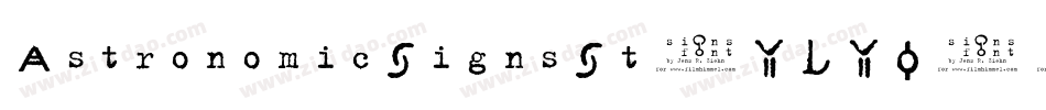 AstronomicSignsSt-YLYO字体转换