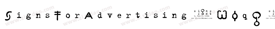 SignsForAdvertising-WOqG字体转换