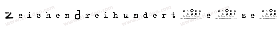ZeichenDreihundert-e1ze字体转换