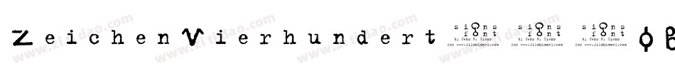 ZeichenVierhundert-44OB字体转换
