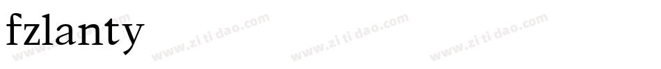 fzlanty字体转换