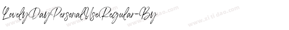 LovelyDayPersonalUseRegular-By9w字体转换 LovelyDayPersonalUseRegular-By9w字体转换