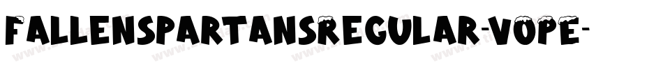 FallenspartansRegular-vOPE字体转换