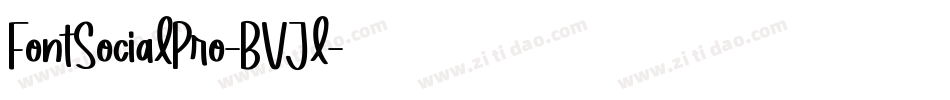 FontSocialPro-BVJl字体转换