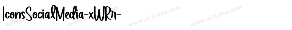 IconsSocialMedia-xWRr字体转换 IconsSocialMedia-xWRr字体转换