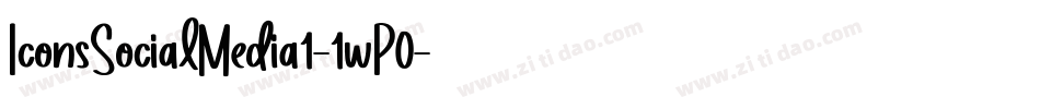 IconsSocialMedia1-1wP0字体转换 IconsSocialMedia1-1wP0字体转换