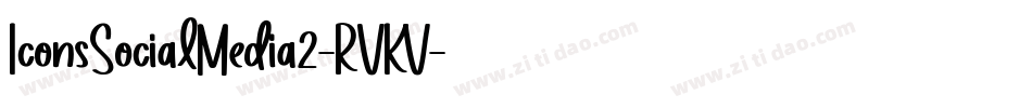 IconsSocialMedia2-RVKV字体转换 IconsSocialMedia2-RVKV字体转换