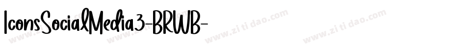 IconsSocialMedia3-BRWB字体转换 IconsSocialMedia3-BRWB字体转换