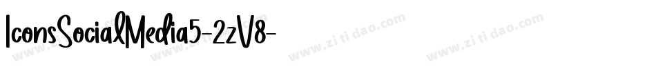 IconsSocialMedia5-2zV8字体转换