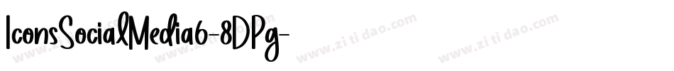 IconsSocialMedia6-8DPg字体转换 IconsSocialMedia6-8DPg字体转换
