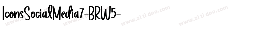 IconsSocialMedia7-BRW5字体转换