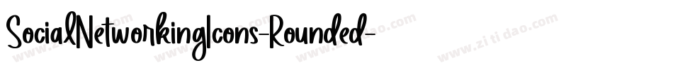 SocialNetworkingIcons-Rounded字体转换