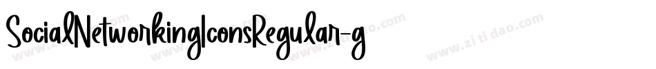 SocialNetworkingIconsRegular-gmnE字体转换