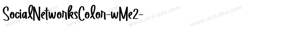SocialNetworksColor-wMe2字体转换