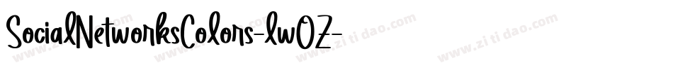 SocialNetworksColors-lwOZ字体转换