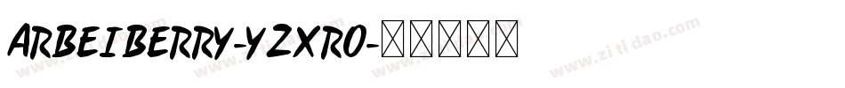 ArbeiBerry-YzXrO字体转换