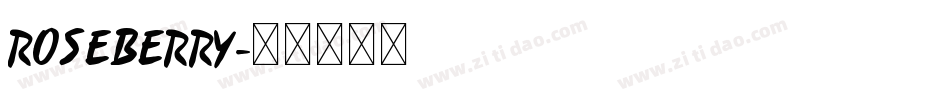 ROSEBERRY字体转换