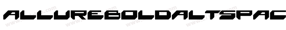 AllureBoldAltSpace字体转换