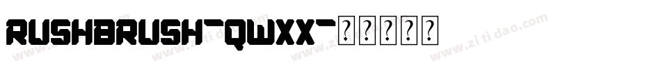RushBrush-qwXx字体转换