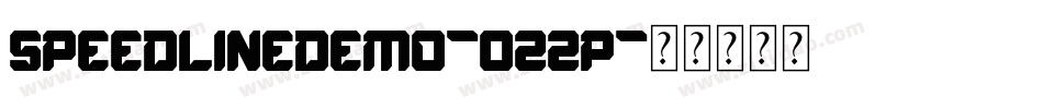 SpeedLineDemo-022P字体转换