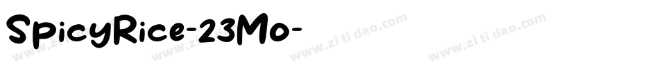 SpicyRice-23Mo字体转换
