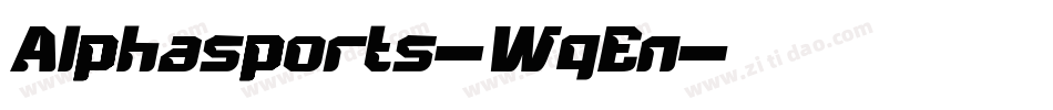 Alphasports-WqEn字体转换