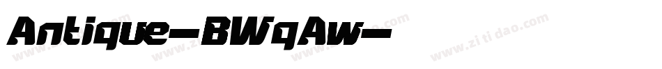 Antique-BWqAw字体转换