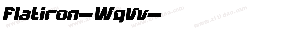 Flatiron-WqVv字体转换