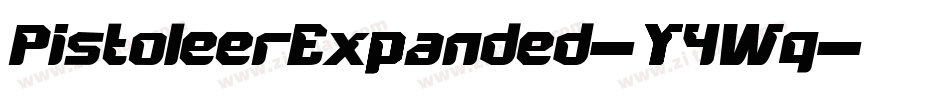 PistoleerExpanded-Y4Wq字体转换
