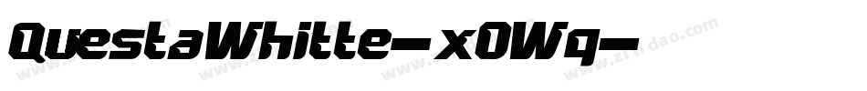 QuestaWhitte-x0Wq字体转换