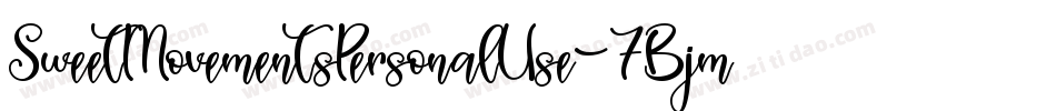 SweetMovementsPersonalUse-7BjmV字体转换